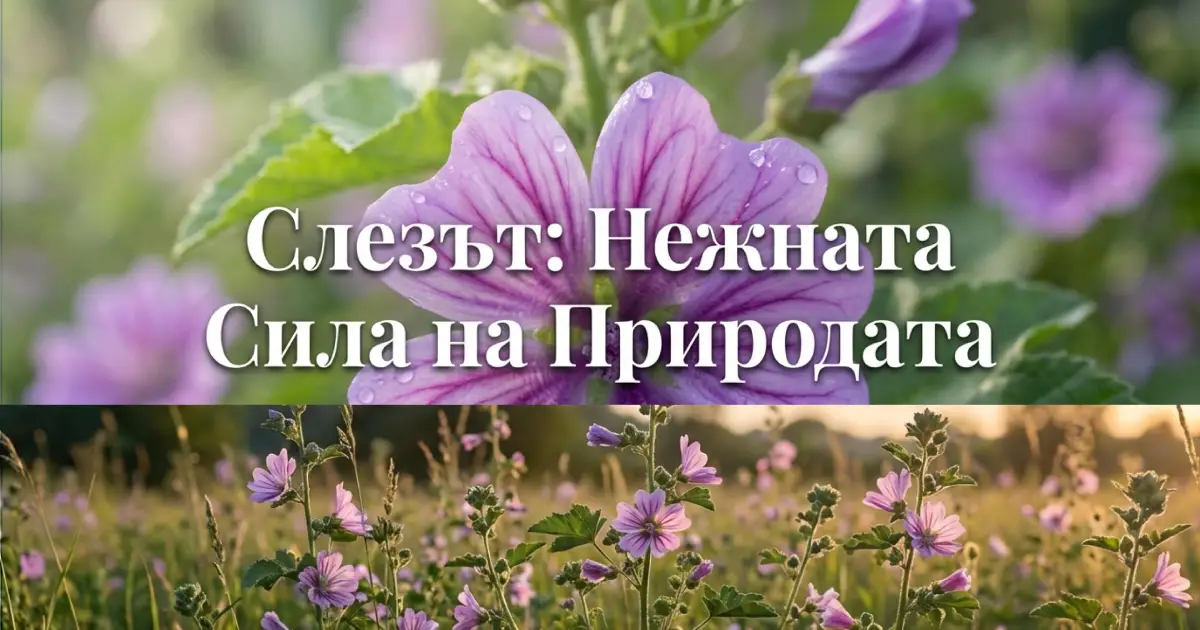 Горски слез (Malva sylvestris):  Лечебни свойства и приложения